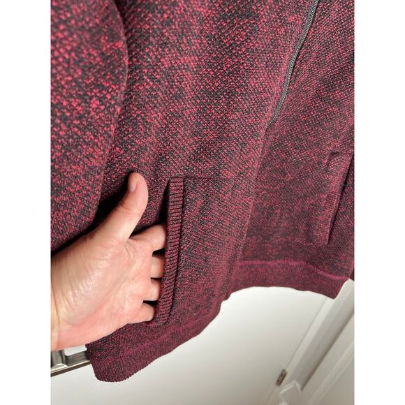 Flag & Anthem Men's Full Zip Cardigan Sweater Red/Black ~ Size XXL - Picture 3 of 6